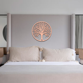 Circular Tree Of Life Wooden Art: Elegance Room Decor, 5 of 9