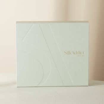 Silk Addict 100% Mulberry Silk Olive Green Gift Set, 5 of 7