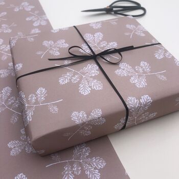 Oak Print Luxury Wrapping Paper, 3 of 4