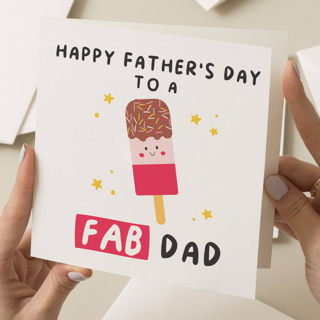 Fab Dad Fathers Day Card By Twist Stationery