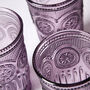 Set Of Four Zamora Purple Highball Tumblers, thumbnail 4 of 8