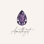 February Birthstone Amethyst Gold Plated Huggie Hoop Earrings, thumbnail 8 of 11