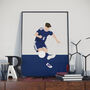 Kieran Tierney Scotland Football Print, thumbnail 1 of 4