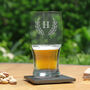 Personalised Initial Beer Glass, thumbnail 4 of 5