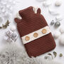 Reindeer Hot Water Bottle Cover Easy Crochet Kit The Merino Yarn, thumbnail 1 of 10