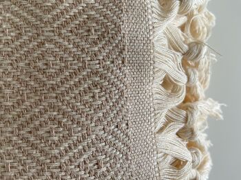 Diamond Design Cream Sofa Throw, 8 of 10