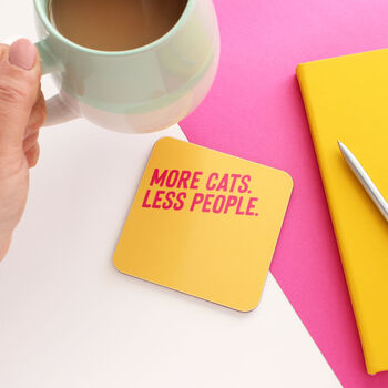 More Cats Less People Coaster, 2 of 4