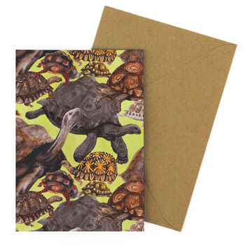 Creep Of Tortoises Greetings Card, 7 of 7