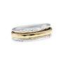 Sterling Silver And Brass Spinner Ring, thumbnail 6 of 7