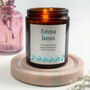 Anniversary Personalised Blue Name Candle, thumbnail 1 of 3