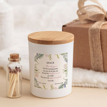 Personalised Thank You Candle Gift For Her, 2 of 6