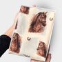 Horse Head Print Scarf In Personalised Gift Box, thumbnail 2 of 6