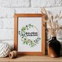 Have Courage And Be Kind Wreath Print, thumbnail 3 of 5