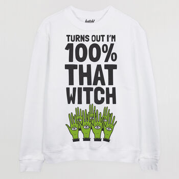 That Witch Women's Halloween Slogan Sweatshirt, 5 of 5