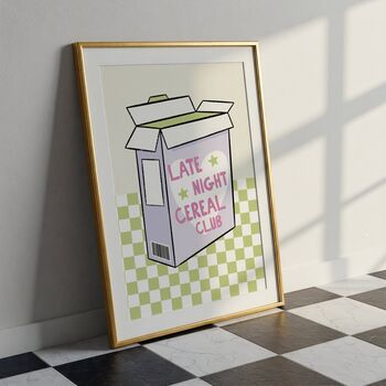 Late Night Cereal Club Print, 3 of 3