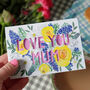 Love You Mum Paper Cut Card, thumbnail 4 of 7