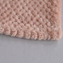 Personalised Dusty Pink Honeycomb Baby Blanket, thumbnail 5 of 9