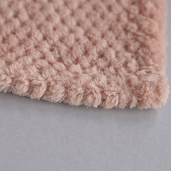 Personalised Dusty Pink Honeycomb Baby Blanket, 5 of 9