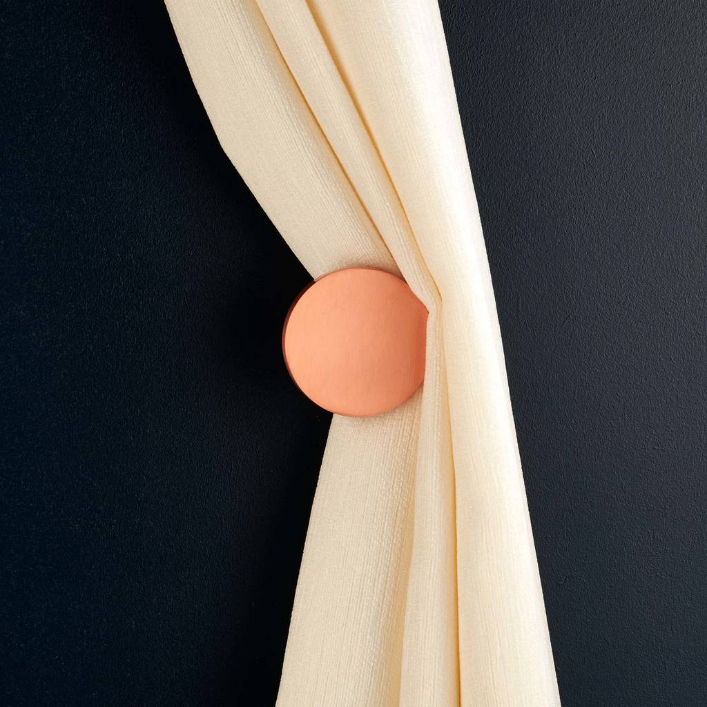 Contemporary Copper Gold And Silver Curtain Tie Backs By Pushka
