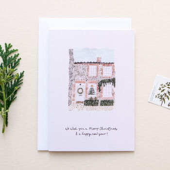 English Cottage Christmas Card, 2 of 5