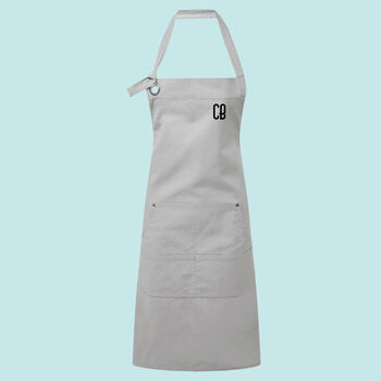 Premium Canvas Personalised Apron With Initials, 9 of 10