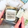 Happy Birthday Message Personalised Candle Gift Set, thumbnail 1 of 6