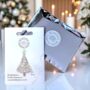 Elegant Crystal Christmas Tree Festive Brooch, thumbnail 2 of 7
