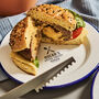 Personalised BBQ Enamel Plates And Bowl Set, thumbnail 4 of 6