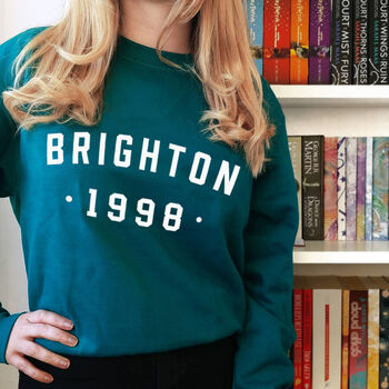 College Style Location And Date Sweatshirt, 2 of 2