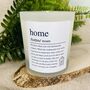 Personalised Home Definition Housewarming Candle, thumbnail 2 of 11