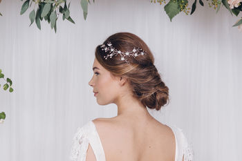 Small Gold, Silver Or Rose Gold Wedding Hair Vine Ivy, 5 of 12