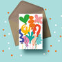 Fun Shapes Birthday Balloons Card, thumbnail 2 of 4