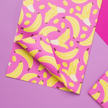 Pink Banana Fruit Birthday Wrapping Paper, 2 of 3