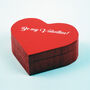 Valentines Heart Shaped Keepsake Box, thumbnail 1 of 3