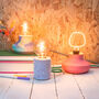 Pink Granite Effect Jesmonite Table Lamp, thumbnail 4 of 4