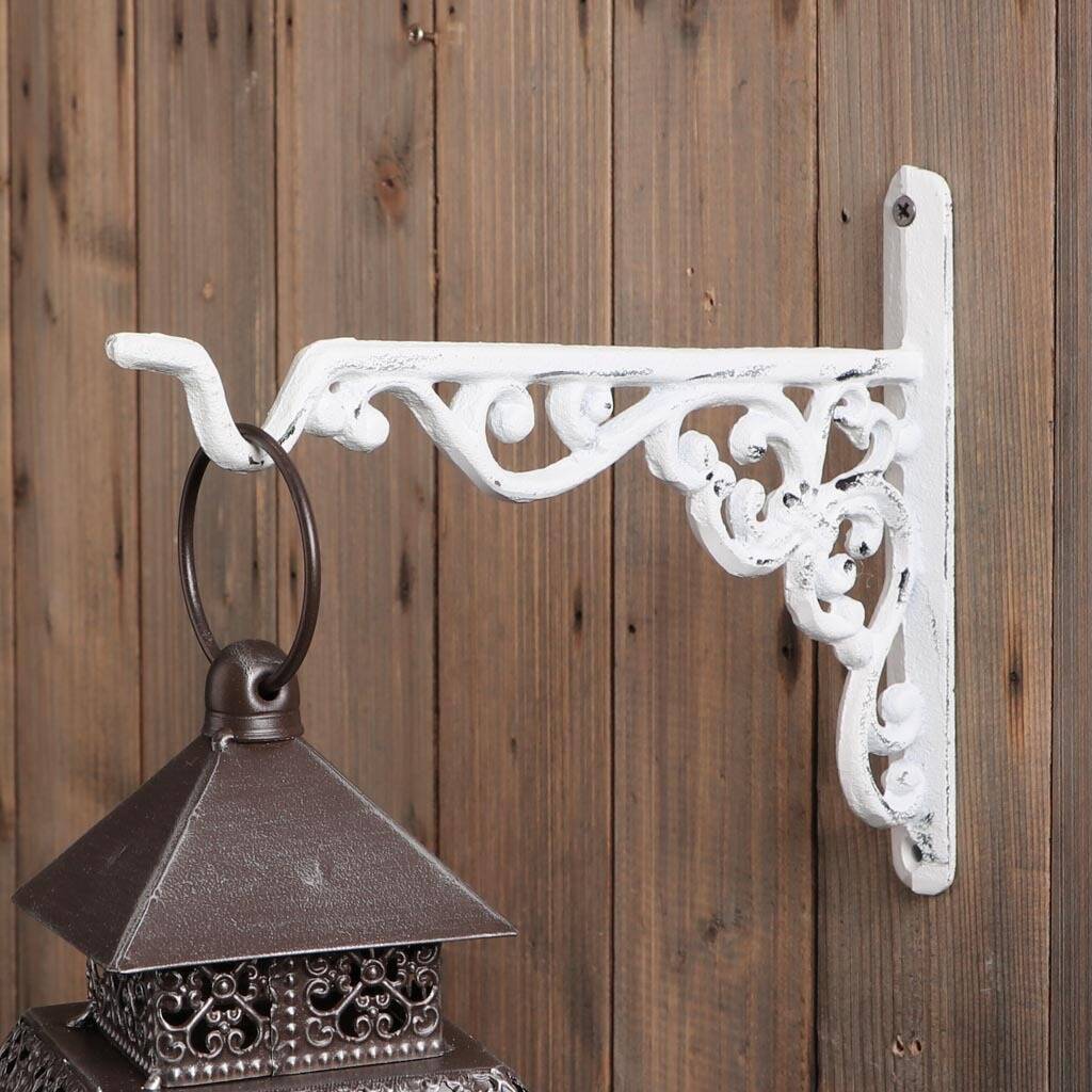 Ivory Iron Garden Wall Bracket By Dibor