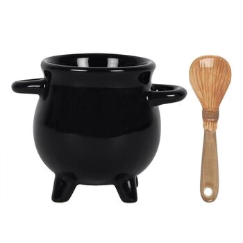 Cauldron Egg Cup With Broom Spoon, 4 of 4