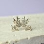Sparkly Reindeer Stud Earrings, thumbnail 1 of 3