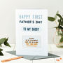 Personalised First Father's Day Keepsake Card, thumbnail 3 of 4