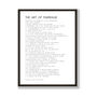 Personalised Wedding Or Anniversary Print Marriage Poem, thumbnail 3 of 3