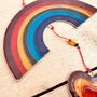 Rainbow And Heart Stained Glass Effect Sun Catcher, thumbnail 8 of 10