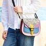 Vaani Multicoloured Saddle Crossbody Bag, thumbnail 8 of 11