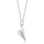 Sterling Silver Paper Plane Necklace, thumbnail 2 of 7