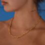 Anchor 5mm Chain Necklace 18 K Gold Gift, thumbnail 5 of 5