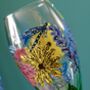 Dragonfly Wildflower Hand Painted Champagne Flute, thumbnail 4 of 6