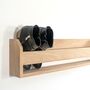 Oak Shoe Rack, Shoe Storage, Wooden Shoe Rack, thumbnail 1 of 11