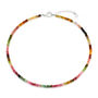 Watermelon Rainbow Tourmaline Beaded Necklace, thumbnail 3 of 4
