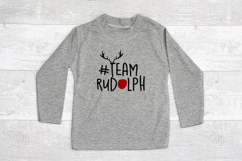 Christmas 'Team Rudolph' T Shirt, 3 of 6