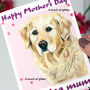 Golden Retriever Mother's Day Card, thumbnail 2 of 7