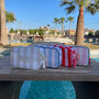 Personalised Stripe Tassel Makeup Cosmetic Bag, thumbnail 1 of 7